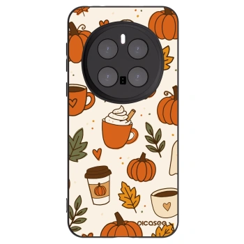 Picasee fekete szilikon tok az alábbi mobiltelefonokra Honor Magic7 Pro 5G - Fall vibes