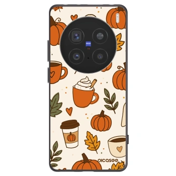 Picasee fekete szilikon tok az alábbi mobiltelefonokra Vivo X200 Pro - Fall vibes
