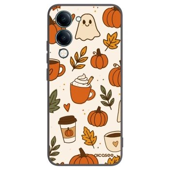 Picasee fekete szilikon tok az alábbi mobiltelefonokra Vivo Y29s 5G - Fall vibes