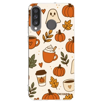 Picasee átlátszó szilikon tok az alábbi mobiltelefonokra Huawei P30 Lite - Fall vibes