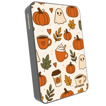 Picasee Powerbank MagSafe 10 000 mAh Szürke - Fall vibes