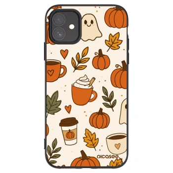 Picasee fekete szilikon tok az alábbi mobiltelefonokra Apple iPhone 11 - Fall vibes