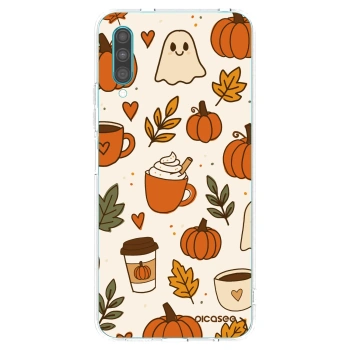 Picasee átlátszó szilikon tok az alábbi mobiltelefonokra Samsung Galaxy A30s A307F - Fall vibes