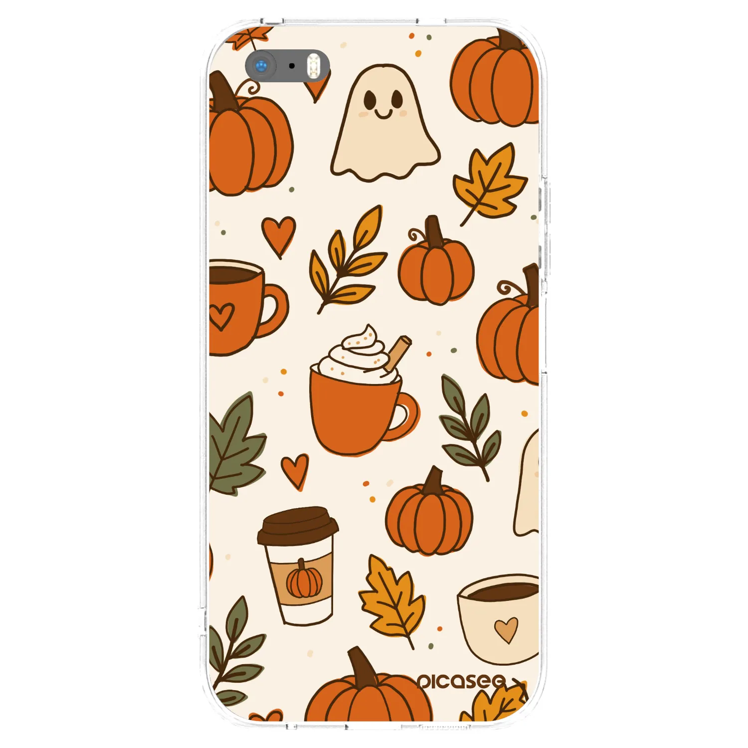 Picasee átlátszó szilikon tok az alábbi mobiltelefonokra Apple iPhone 5/5S/SE - Fall vibes