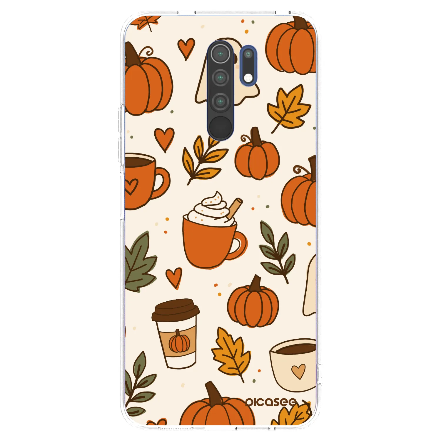 Picasee átlátszó szilikon tok az alábbi mobiltelefonokra Xiaomi Redmi 9 - Fall vibes