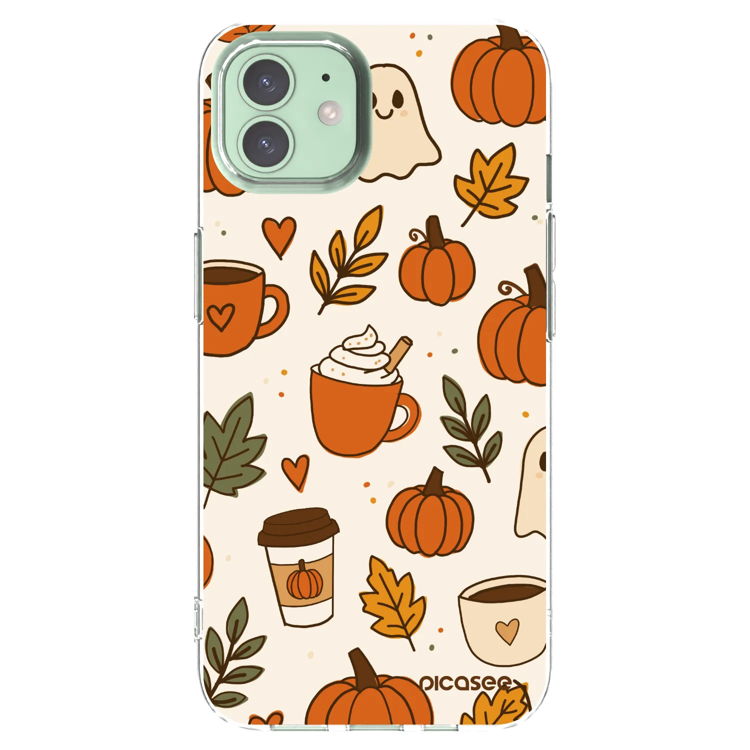 Picasee átlátszó szilikon tok az alábbi mobiltelefonokra Apple iPhone 12 - Fall vibes