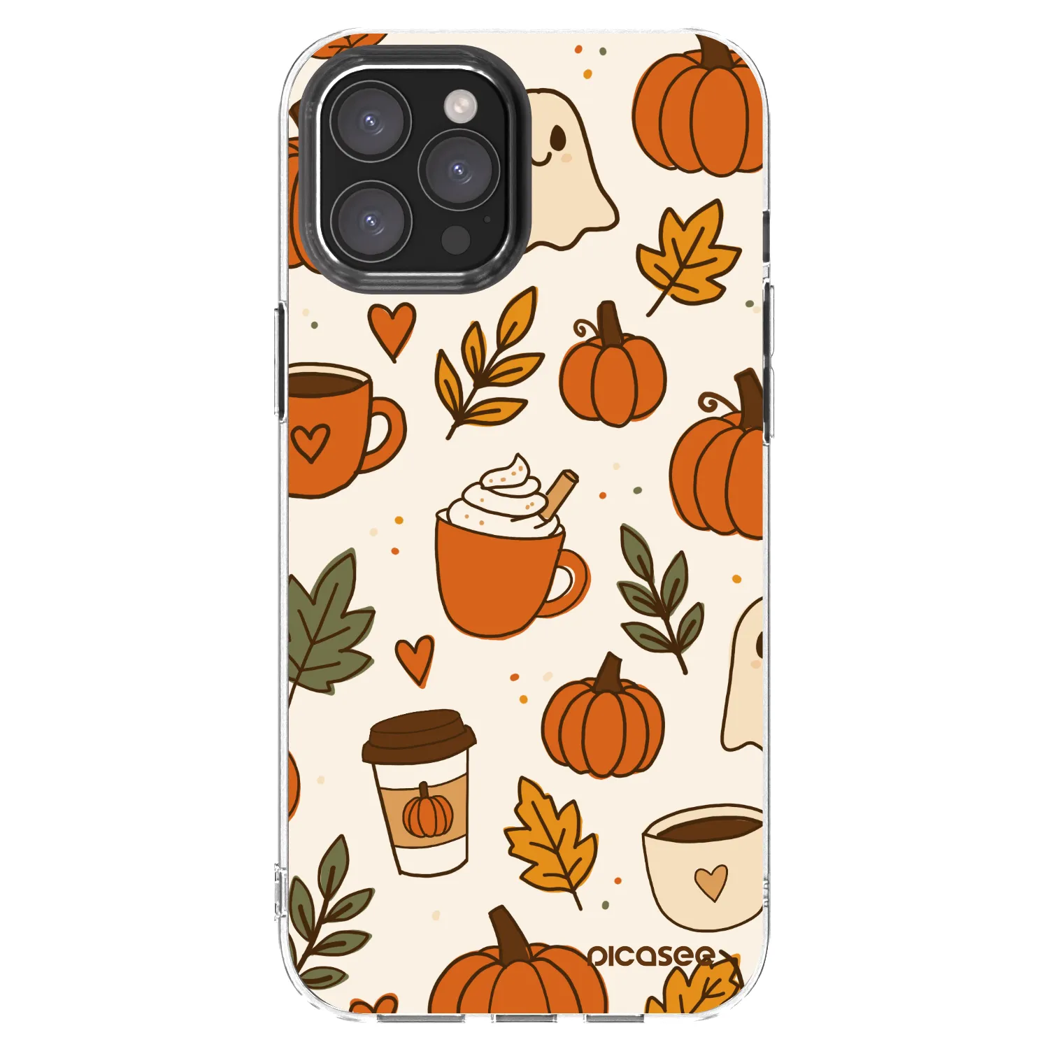 Picasee átlátszó szilikon tok az alábbi mobiltelefonokra Apple iPhone 12 Pro Max - Fall vibes