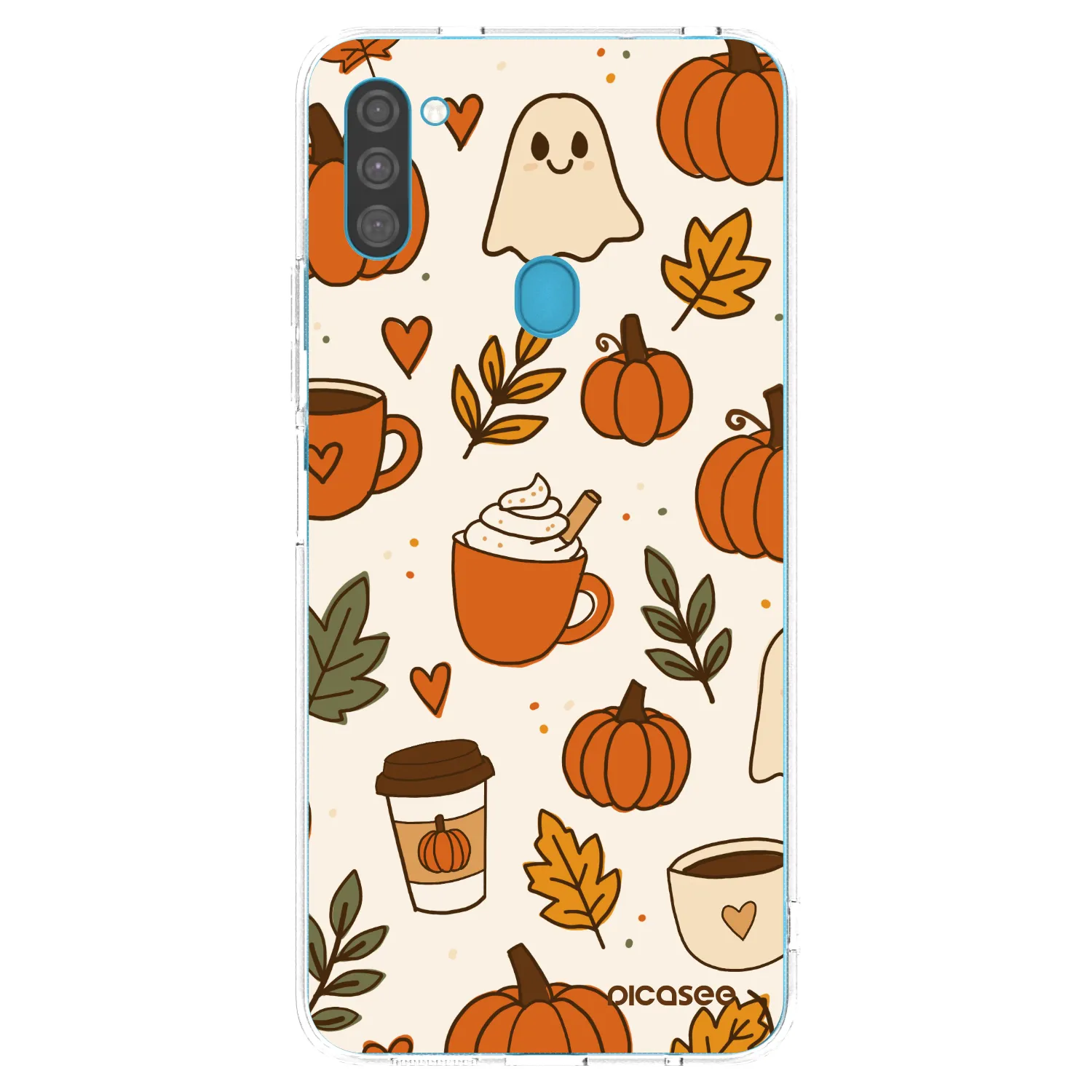 Picasee átlátszó szilikon tok az alábbi mobiltelefonokra Samsung Galaxy M11 - Fall vibes