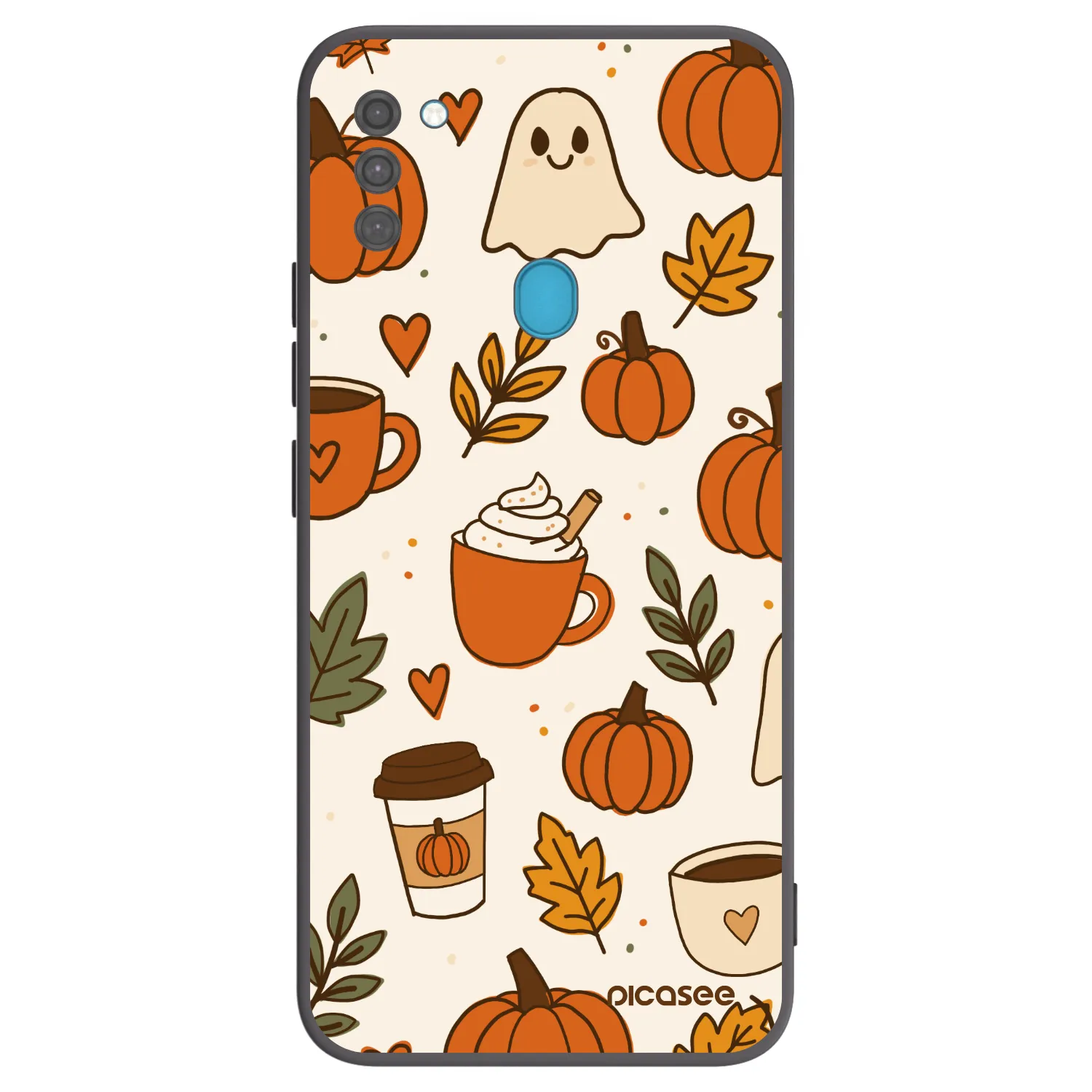 Picasee fekete szilikon tok az alábbi mobiltelefonokra Samsung Galaxy M11 - Fall vibes