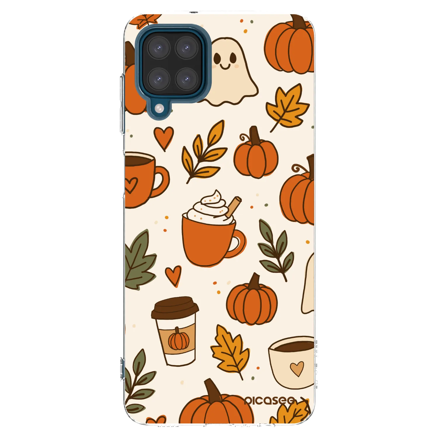 Picasee átlátszó szilikon tok az alábbi mobiltelefonokra Samsung Galaxy A12 A125F - Fall vibes