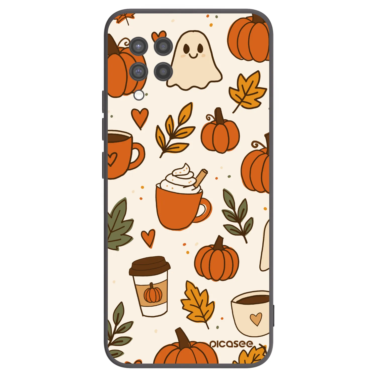 Picasee fekete szilikon tok az alábbi mobiltelefonokra Samsung Galaxy A42 A426B - Fall vibes