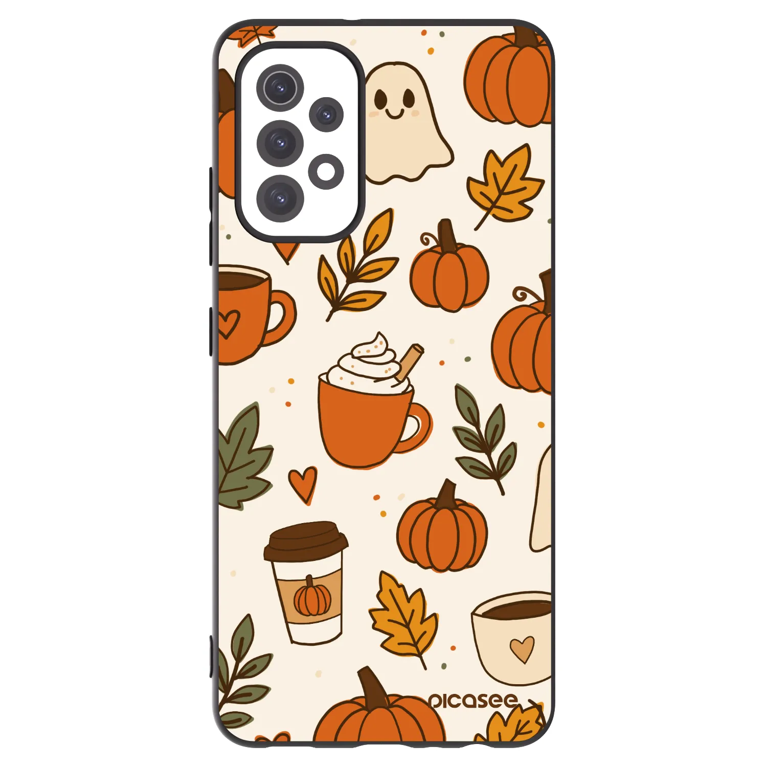 Picasee fekete szilikon tok az alábbi mobiltelefonokra Samsung Galaxy A32 5G A326B - Fall vibes