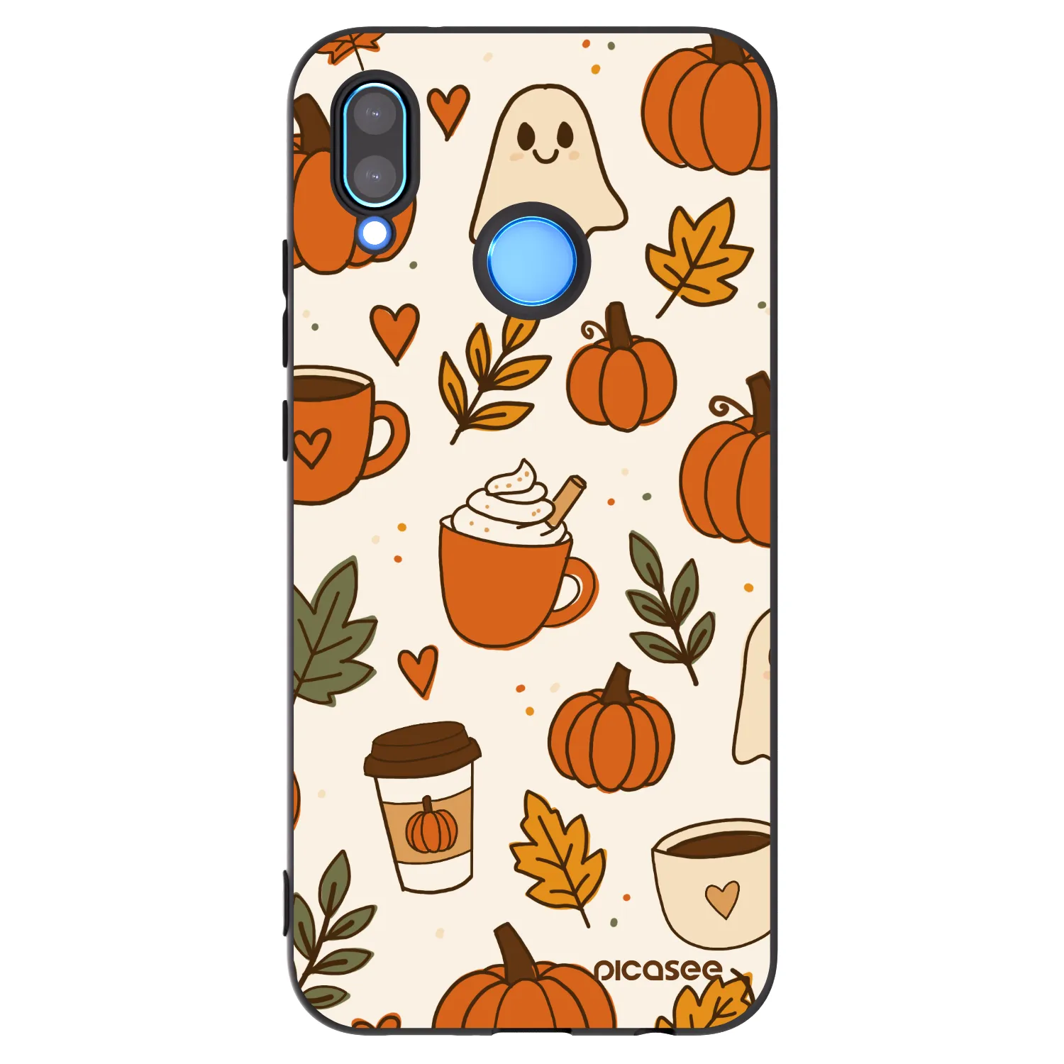 Picasee fekete szilikon tok az alábbi mobiltelefonokra Huawei P20 Lite - Fall vibes