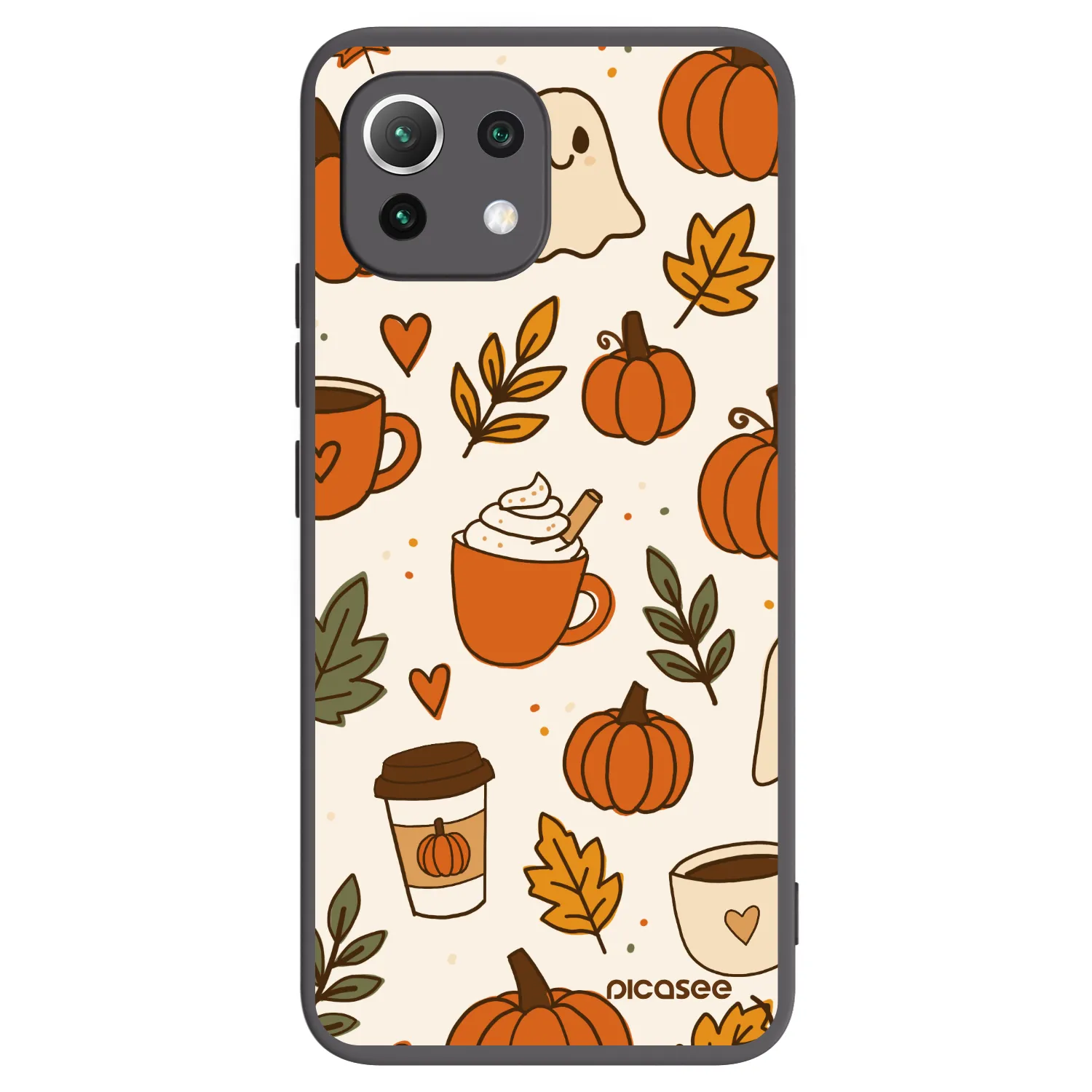 Picasee fekete szilikon tok az alábbi mobiltelefonokra Xiaomi Mi 11 Lite - Fall vibes