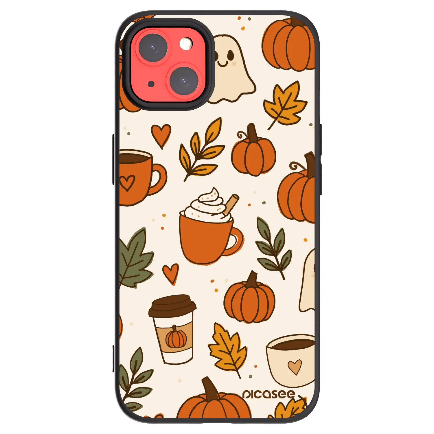 Picasee fekete szilikon tok az alábbi mobiltelefonokra Apple iPhone 13 - Fall vibes