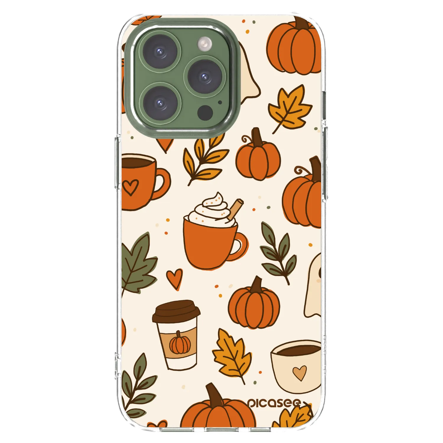 Picasee átlátszó szilikon tok az alábbi mobiltelefonokra Apple iPhone 13 Pro - Fall vibes