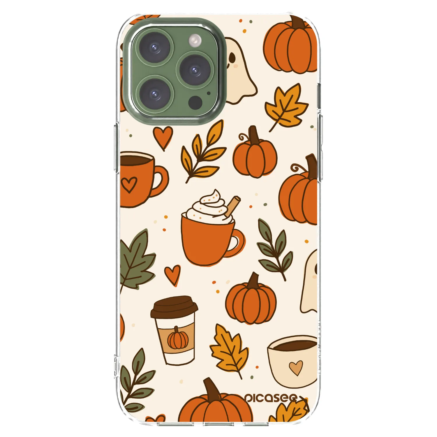 Picasee átlátszó szilikon tok az alábbi mobiltelefonokra Apple iPhone 13 Pro Max - Fall vibes