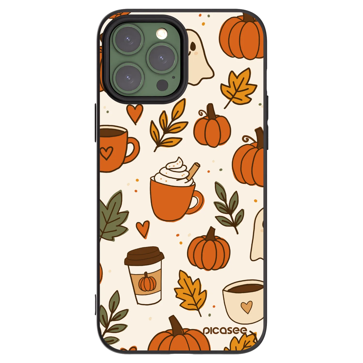 Picasee fekete szilikon tok az alábbi mobiltelefonokra Apple iPhone 13 Pro Max - Fall vibes