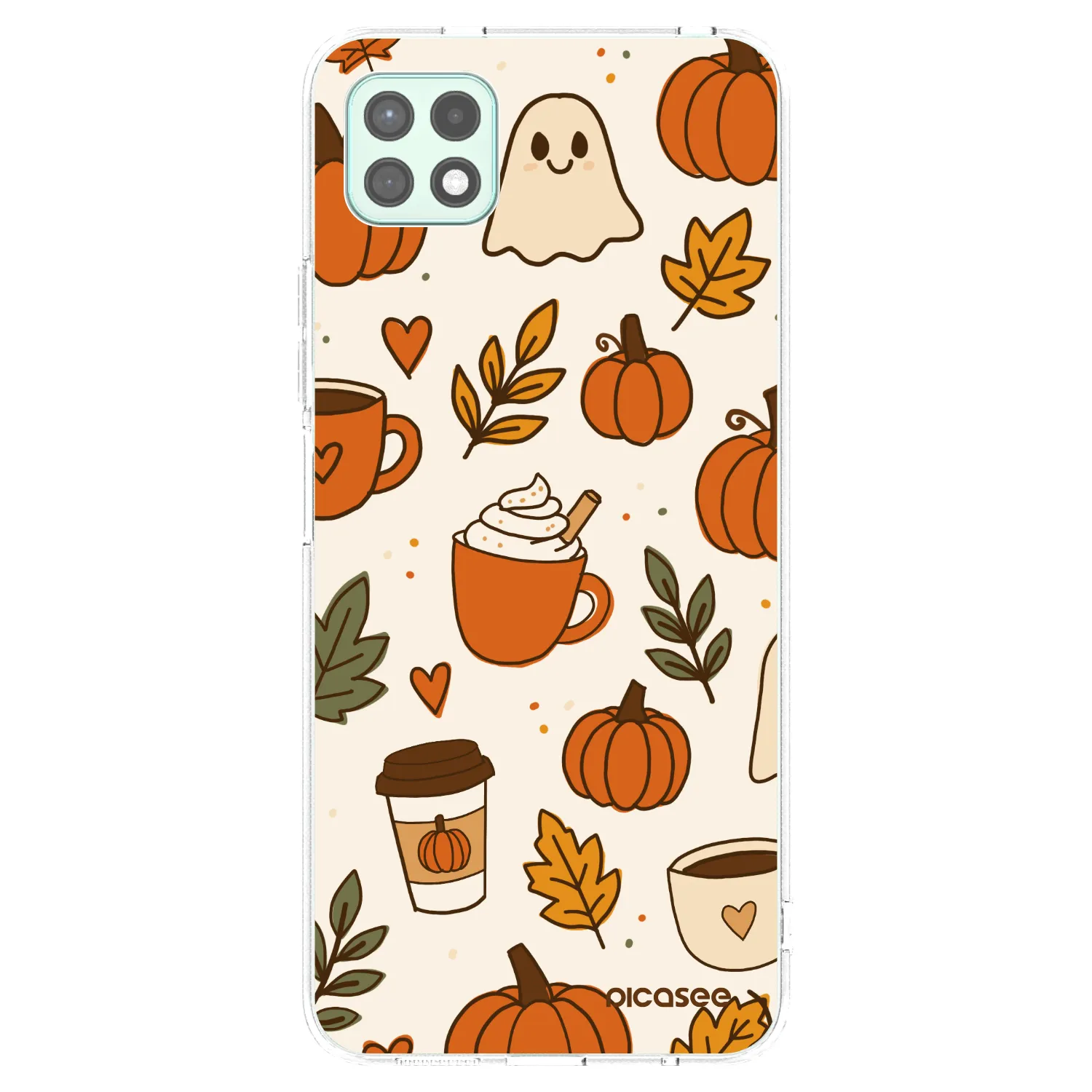 Picasee átlátszó szilikon tok az alábbi mobiltelefonokra Samsung Galaxy A22 A226B 5G - Fall vibes