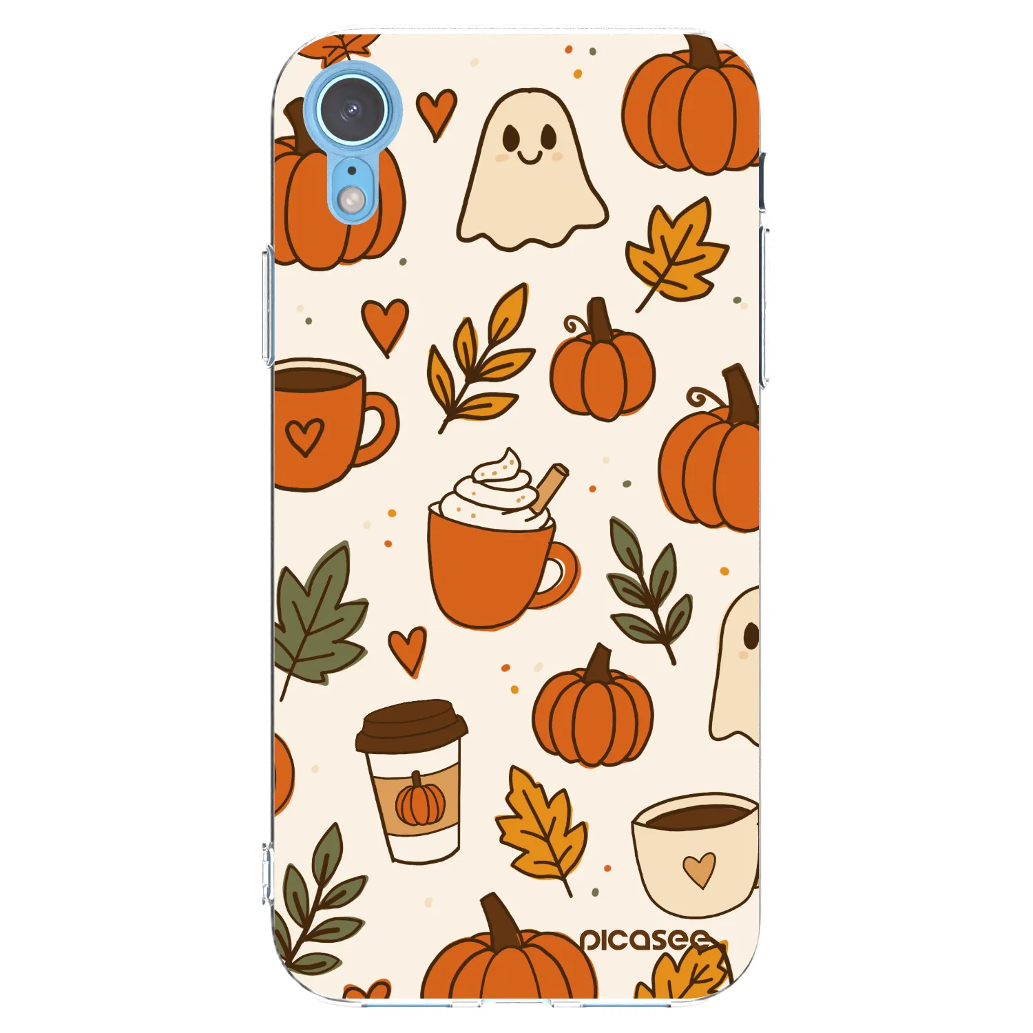 Picasee átlátszó szilikon tok az alábbi mobiltelefonokra Apple iPhone XR - Fall vibes