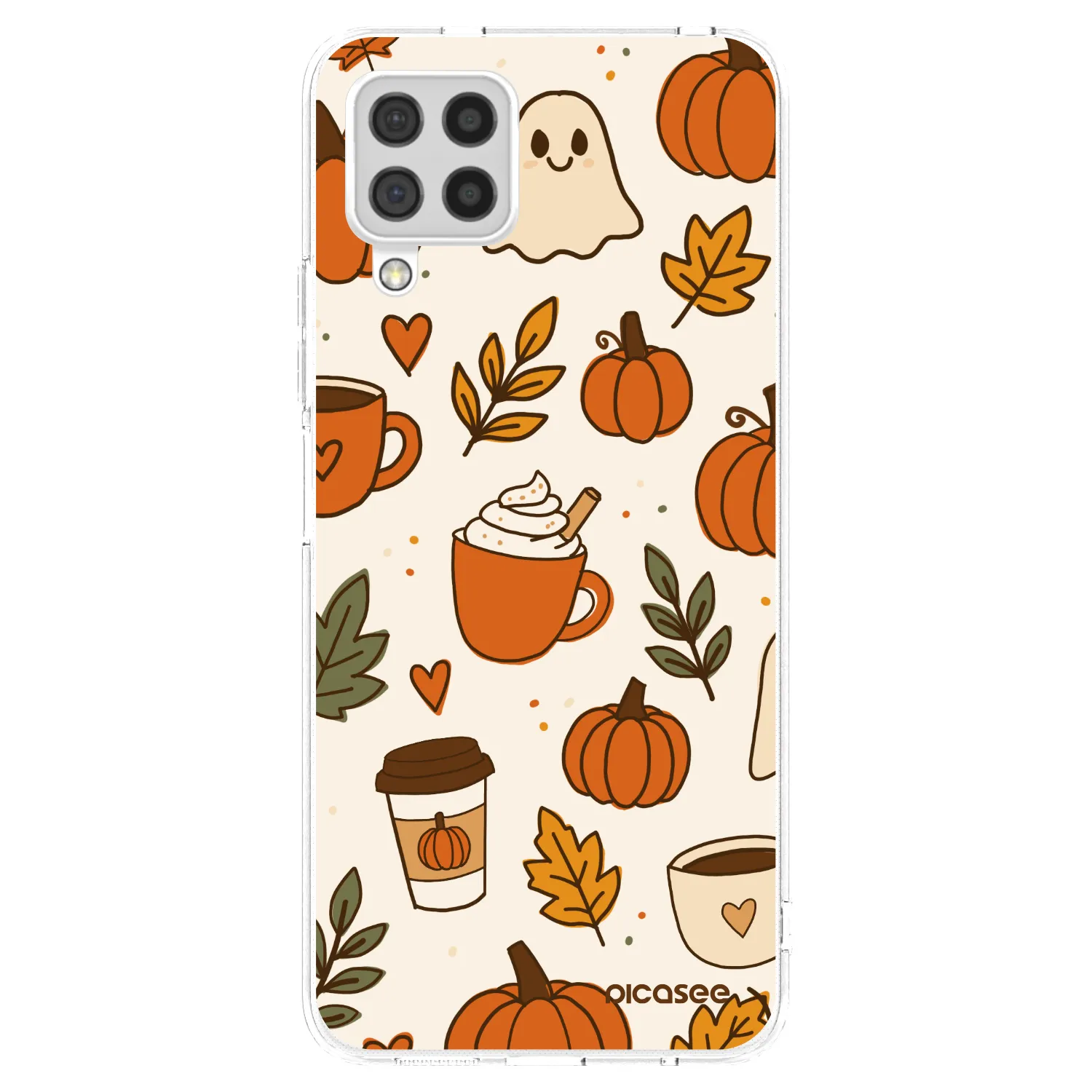 Picasee átlátszó szilikon tok az alábbi mobiltelefonokra Samsung Galaxy A22 A225F 4G - Fall vibes