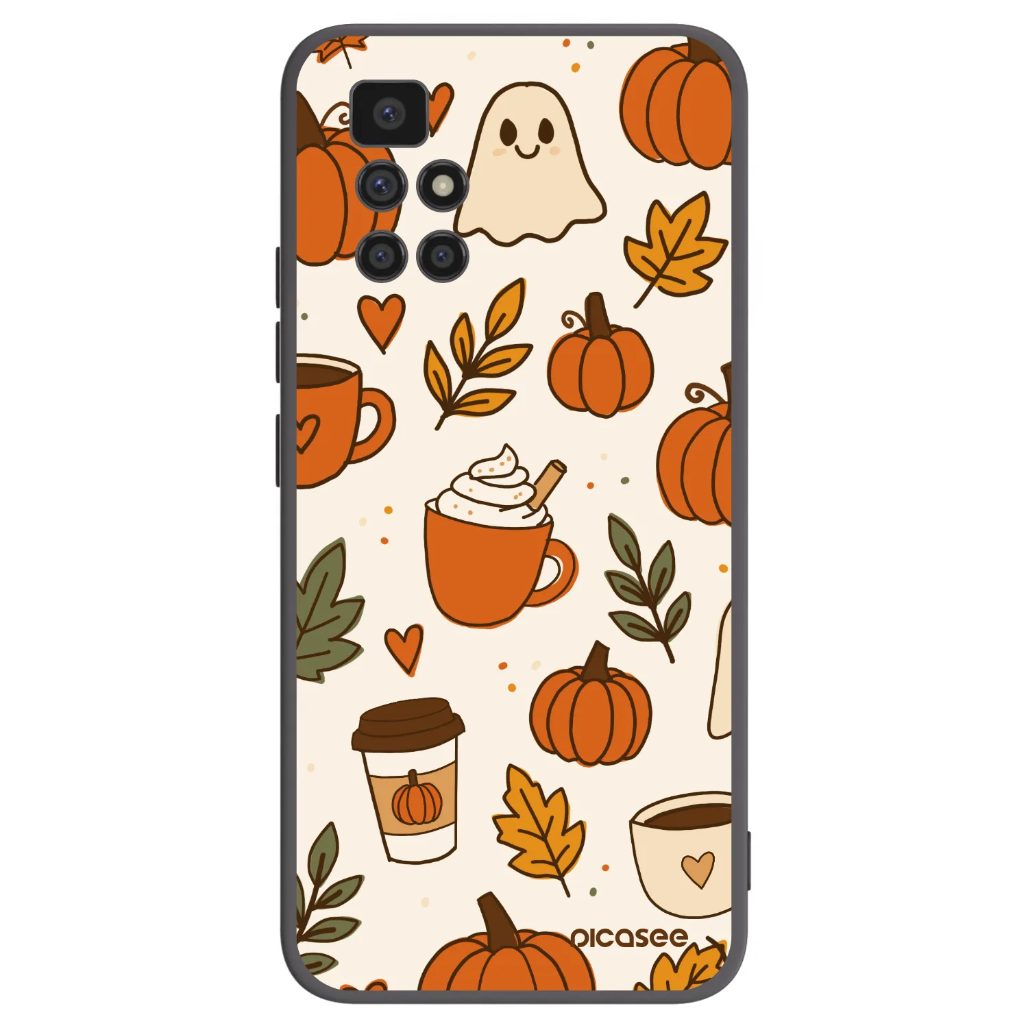 Picasee fekete szilikon tok az alábbi mobiltelefonokra Xiaomi Redmi 10 - Fall vibes