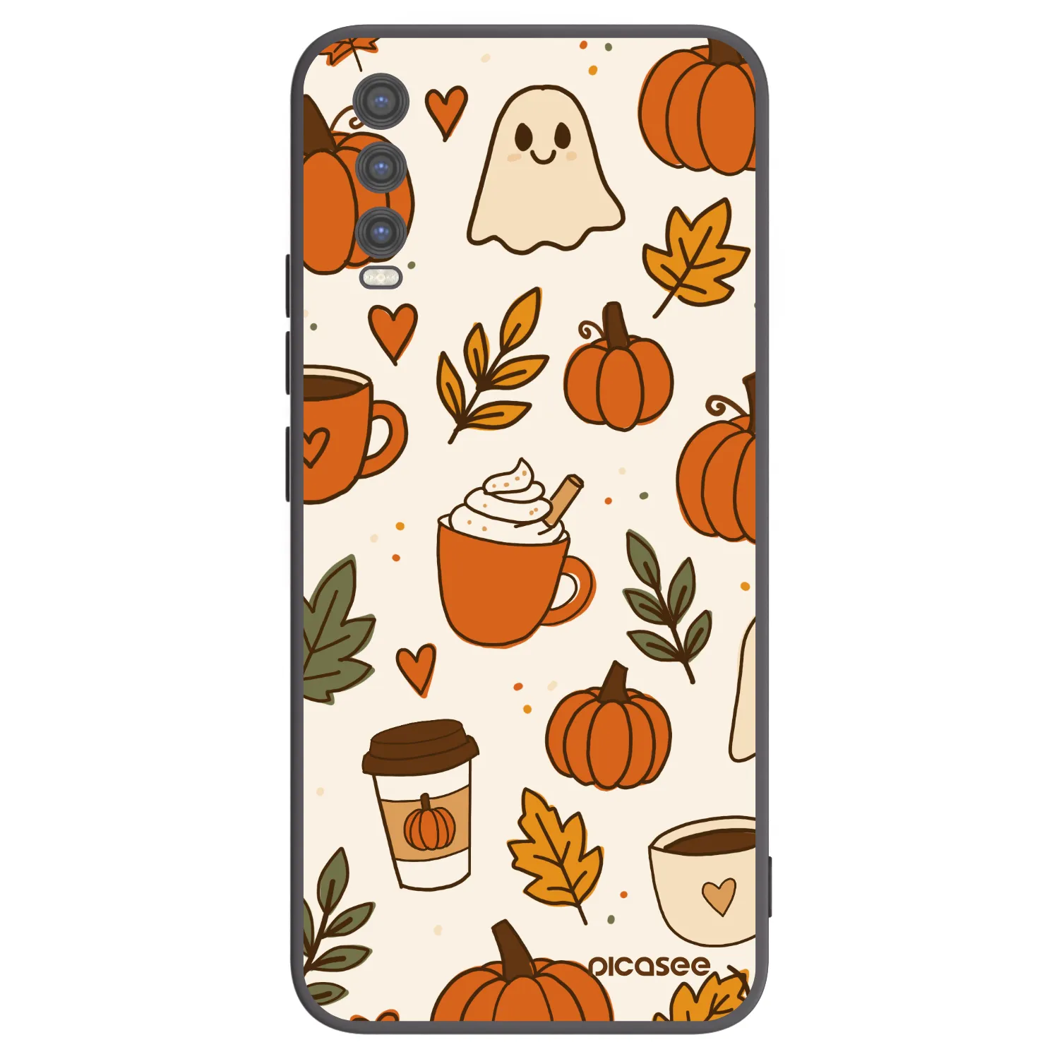 Picasee fekete szilikon tok az alábbi mobiltelefonokra Vivo Y20s - Fall vibes