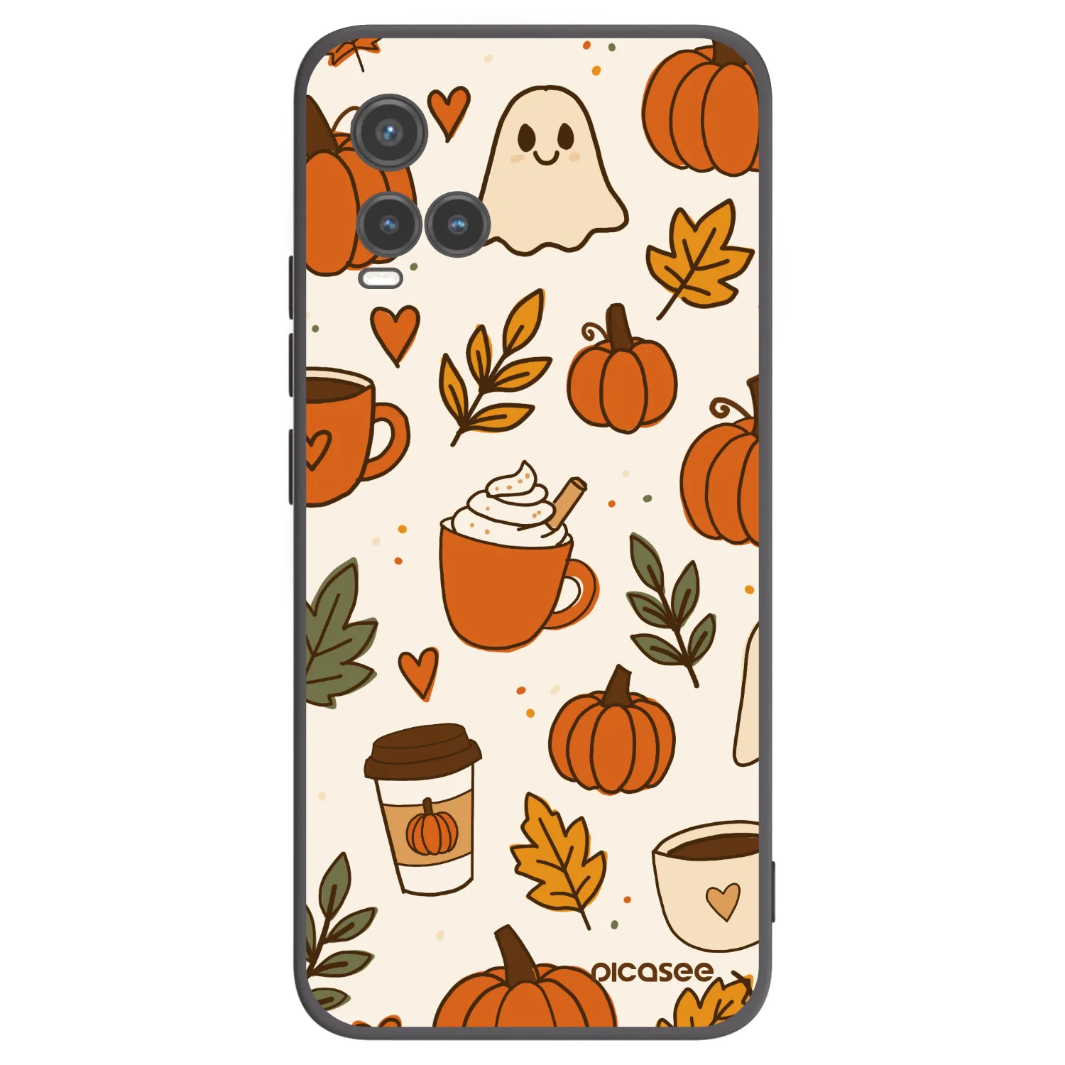 Picasee fekete szilikon tok az alábbi mobiltelefonokra Vivo Y33s - Fall vibes
