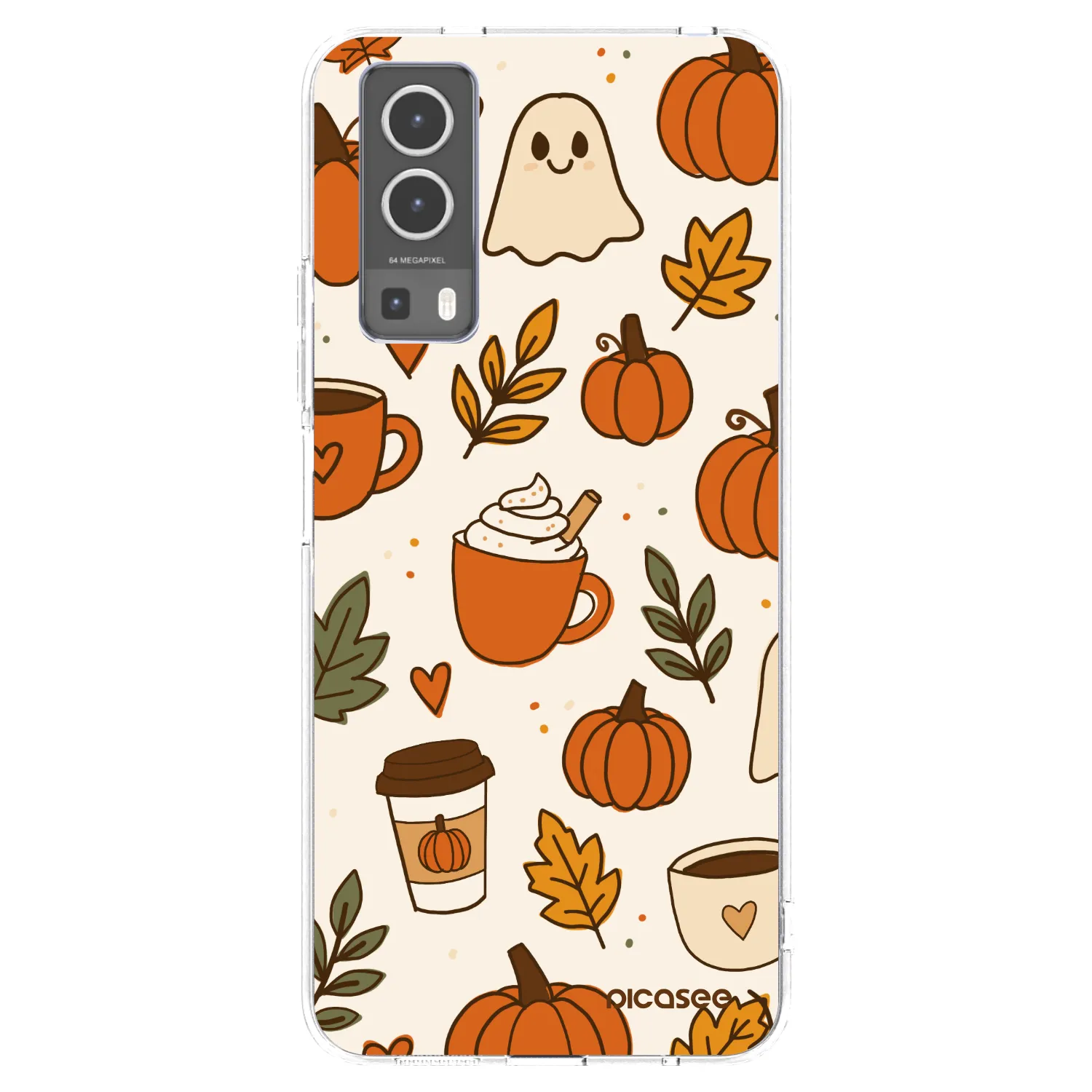 Picasee átlátszó szilikon tok az alábbi mobiltelefonokra Vivo Y72 5G - Fall vibes