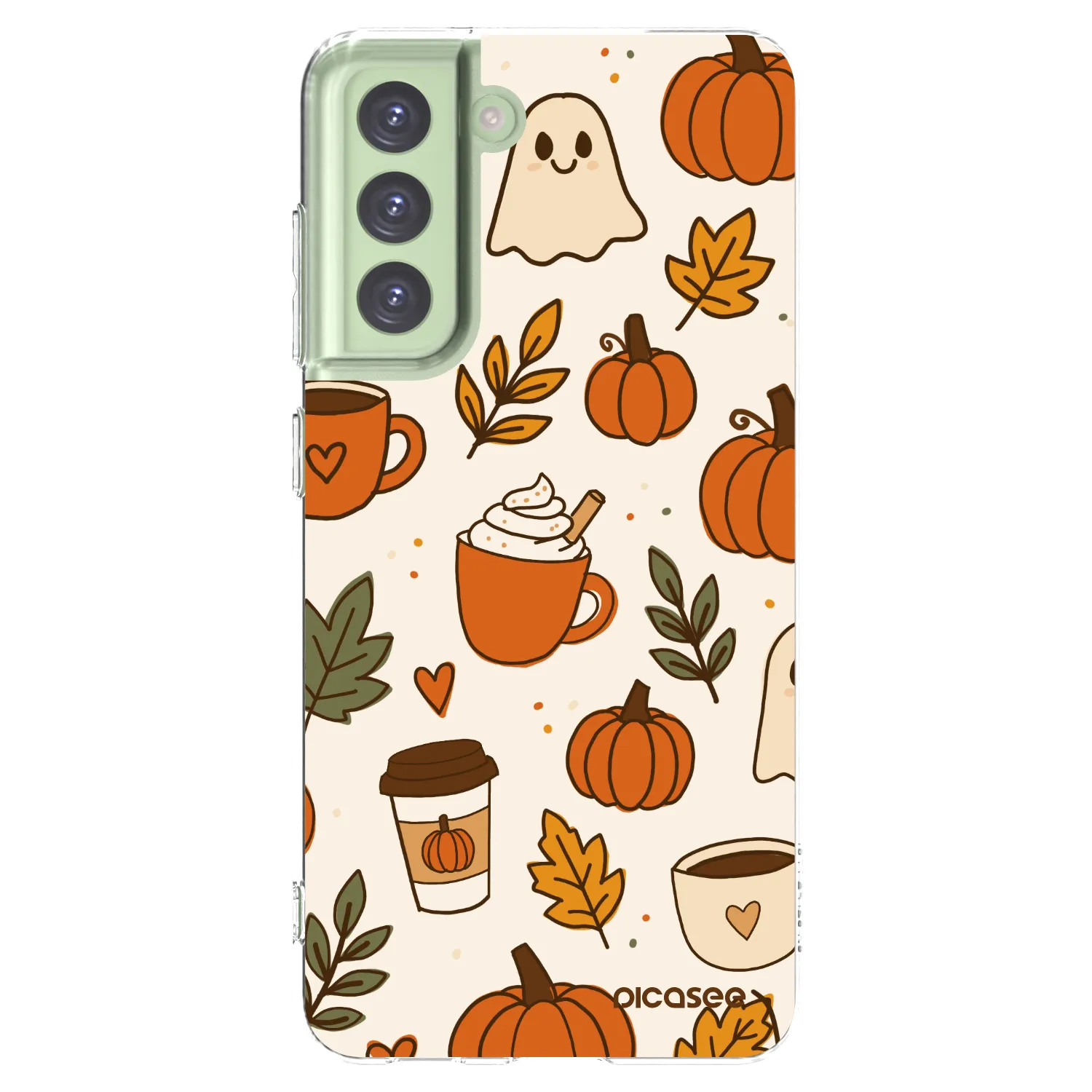 Picasee átlátszó szilikon tok az alábbi mobiltelefonokra Samsung Galaxy S21 FE 5G - Fall vibes