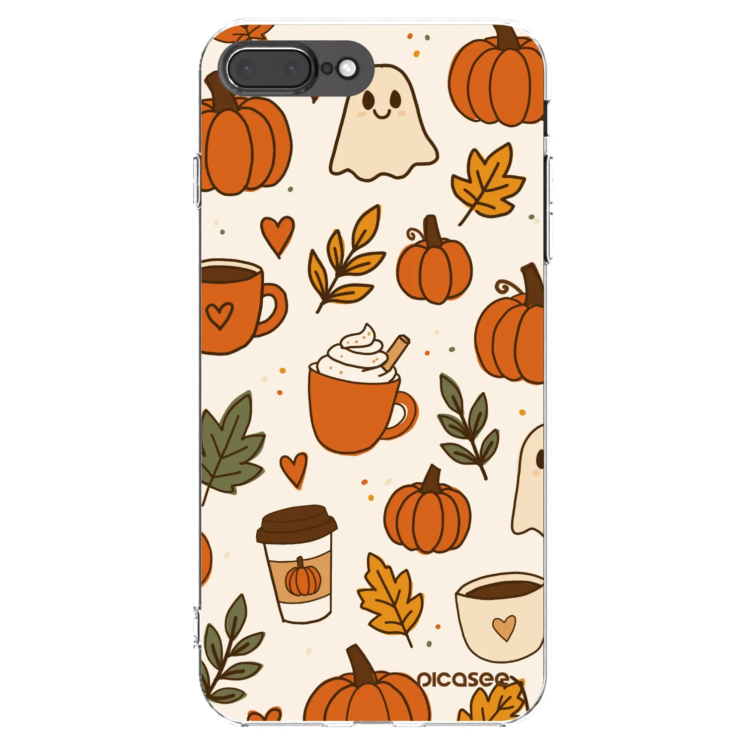 Picasee átlátszó szilikon tok az alábbi mobiltelefonokra Apple iPhone 7 Plus - Fall vibes