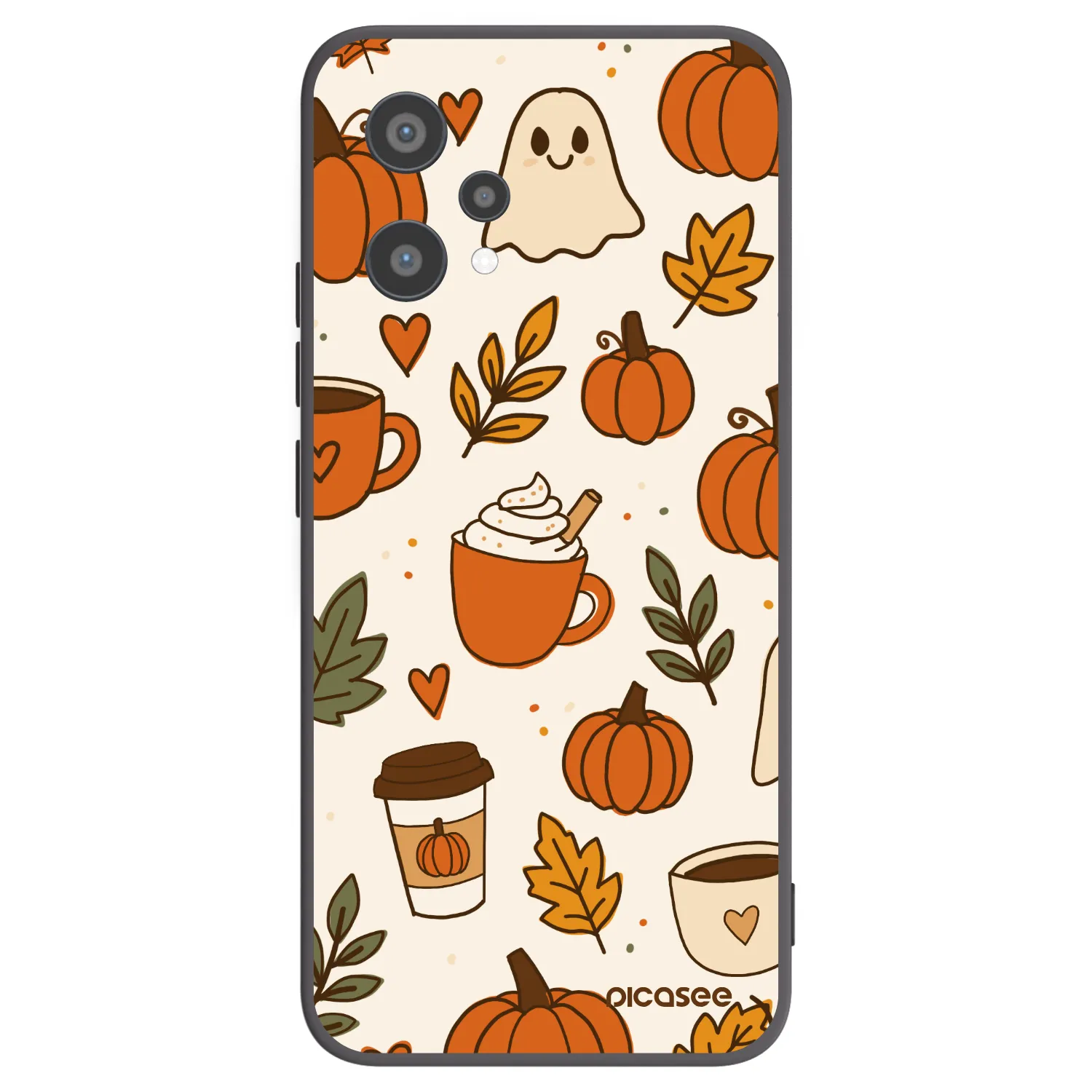 Picasee fekete szilikon tok az alábbi mobiltelefonokra Realme 9 Pro 5G - Fall vibes