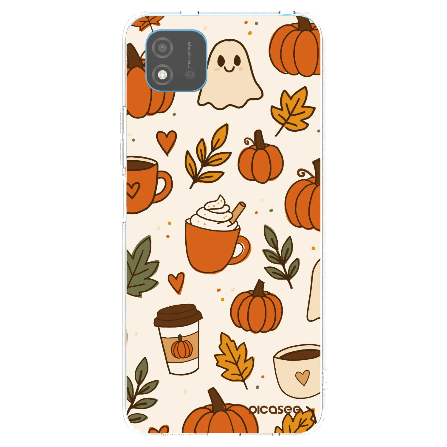 Picasee átlátszó szilikon tok az alábbi mobiltelefonokra Realme C11 (2021) - Fall vibes