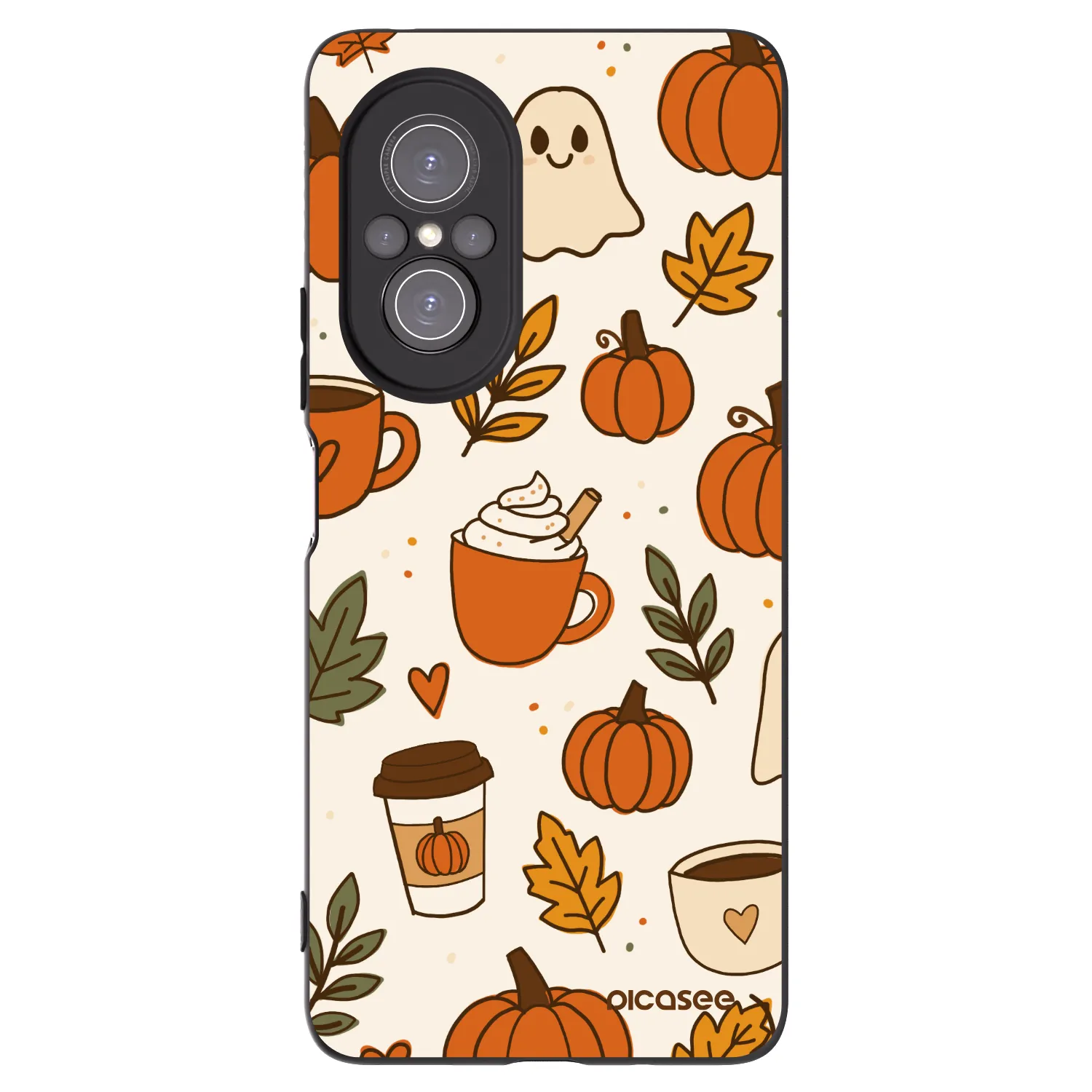 Picasee fekete szilikon tok az alábbi mobiltelefonokra Huawei Nova 9 SE - Fall vibes