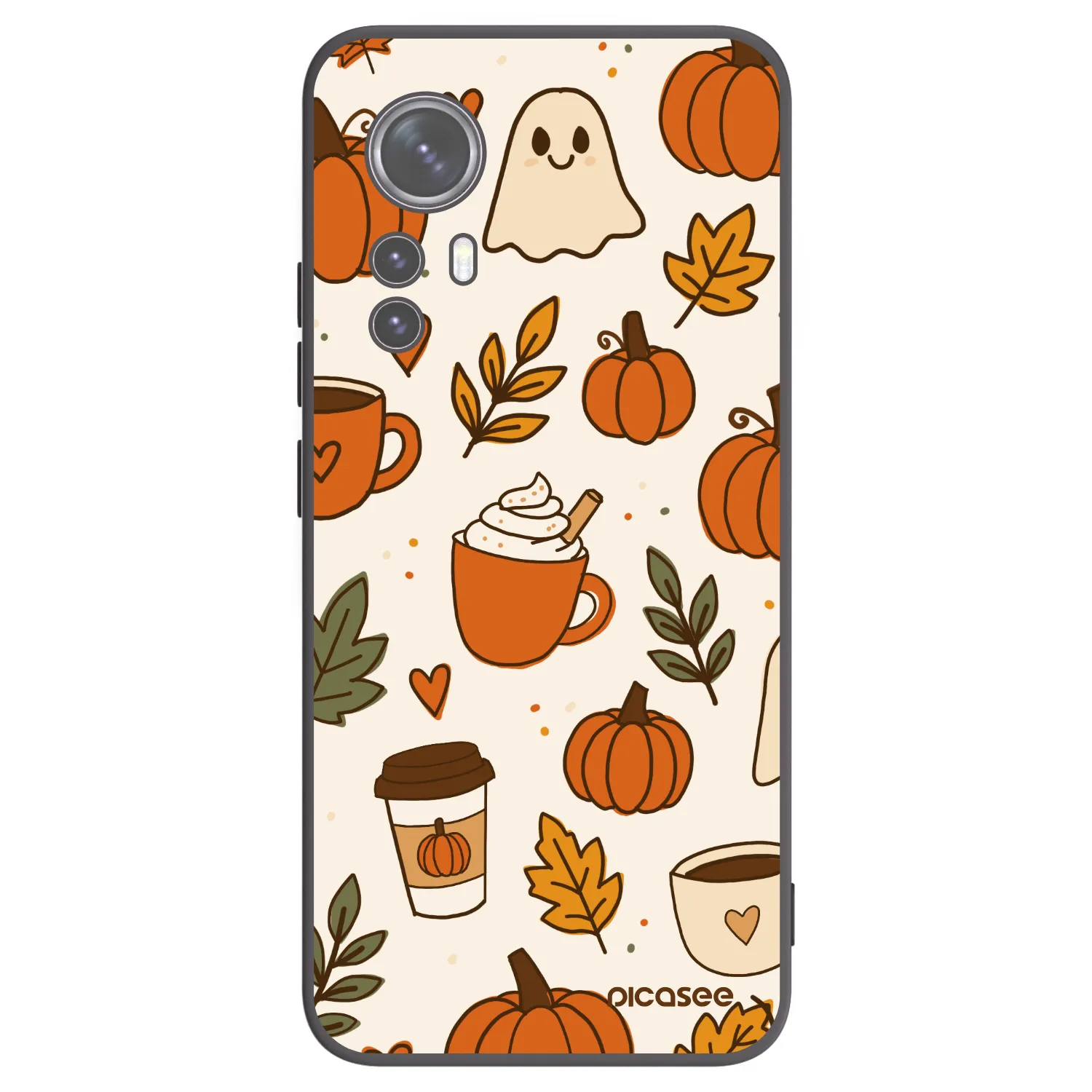 Picasee fekete szilikon tok az alábbi mobiltelefonokra Xiaomi 12 - Fall vibes
