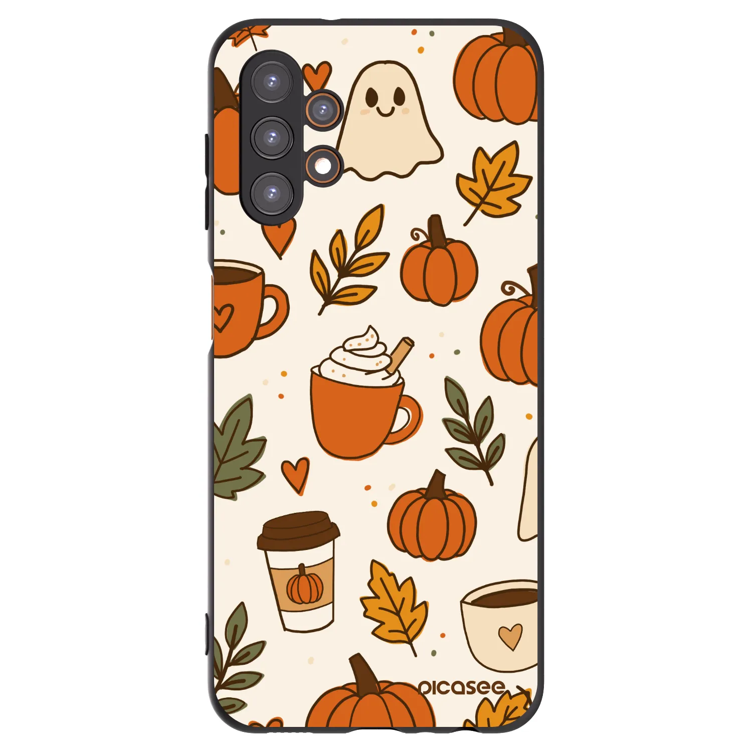 Picasee fekete szilikon tok az alábbi mobiltelefonokra Samsung Galaxy A13 4G A135 - Fall vibes