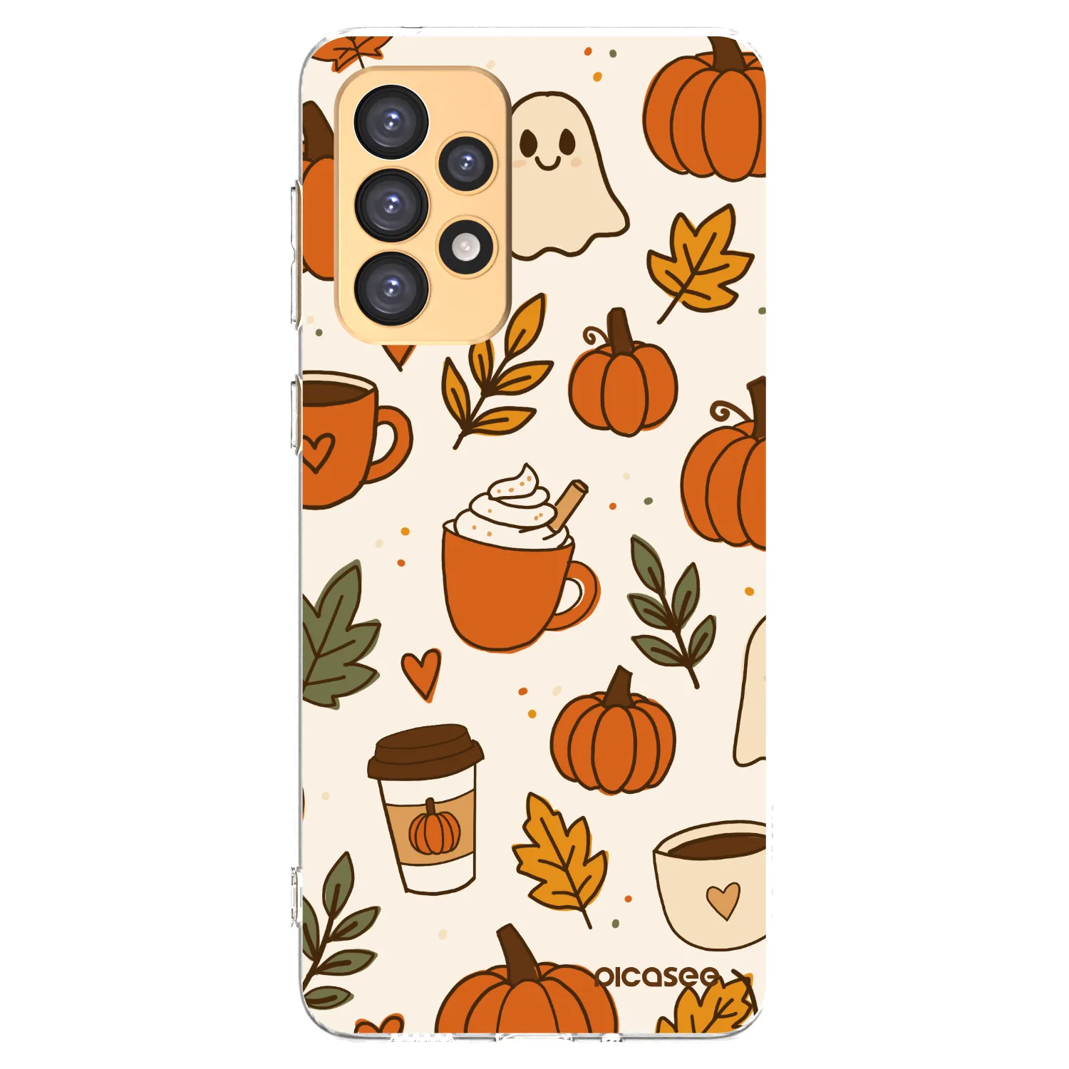 Picasee átlátszó szilikon tok az alábbi mobiltelefonokra Samsung Galaxy A33 5G A336 - Fall vibes