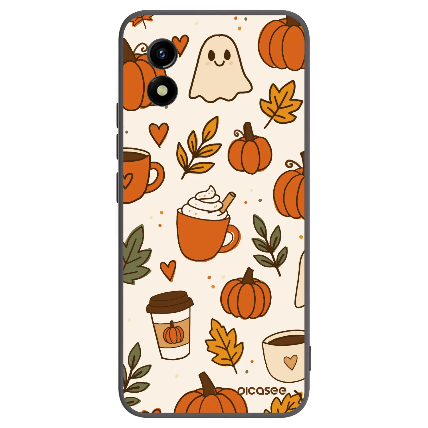 Picasee fekete szilikon tok az alábbi mobiltelefonokra Vivo Y01 - Fall vibes