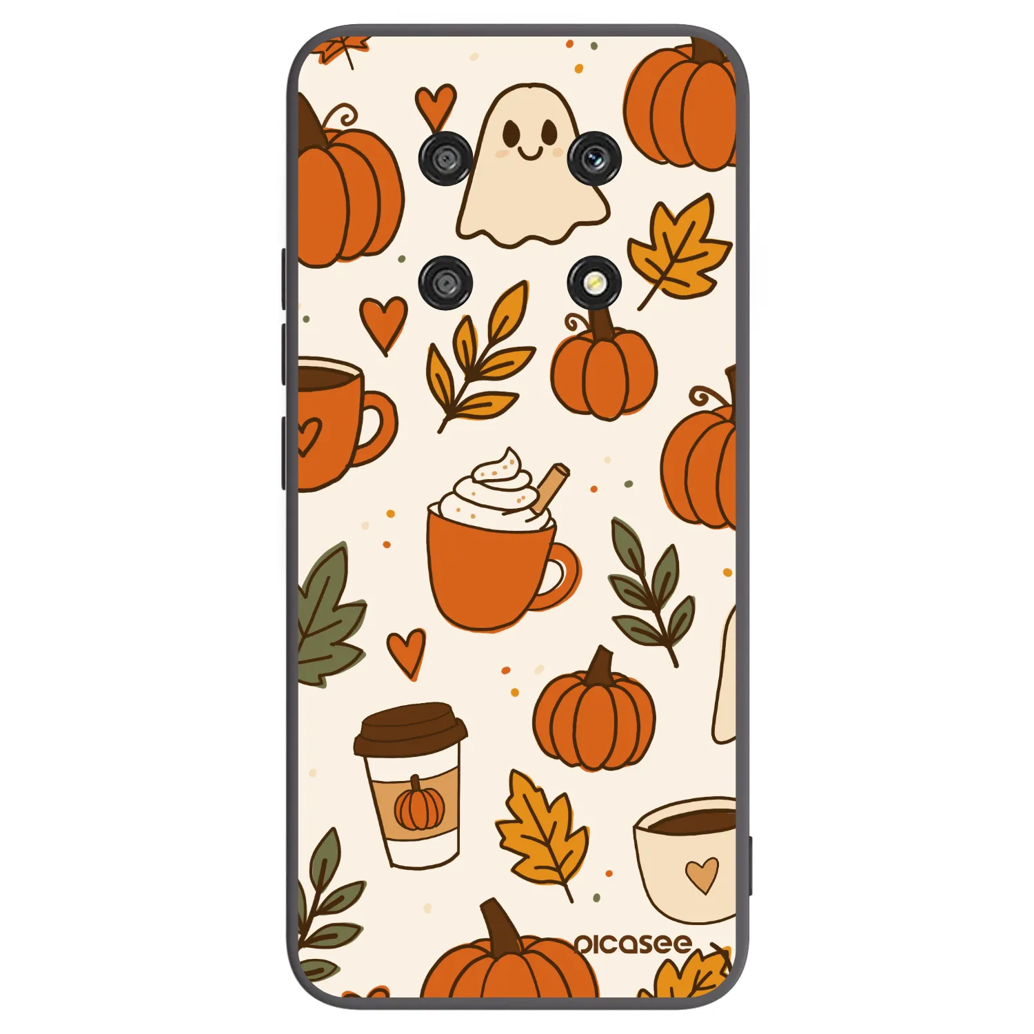 Picasee fekete szilikon tok az alábbi mobiltelefonokra Honor Magic4 Lite 5G - Fall vibes