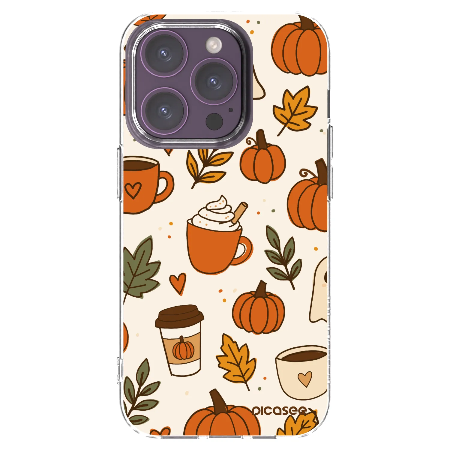 Picasee átlátszó szilikon tok az alábbi mobiltelefonokra Apple iPhone 14 Pro - Fall vibes