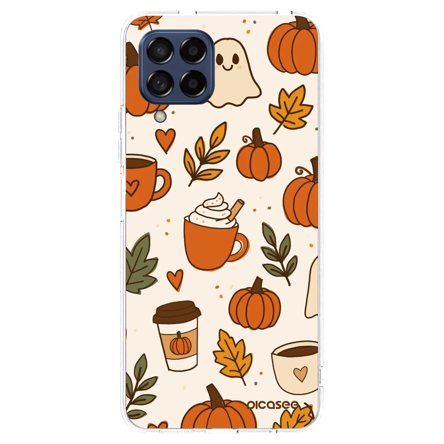 Picasee átlátszó szilikon tok az alábbi mobiltelefonokra Samsung Galaxy M53 5G - Fall vibes