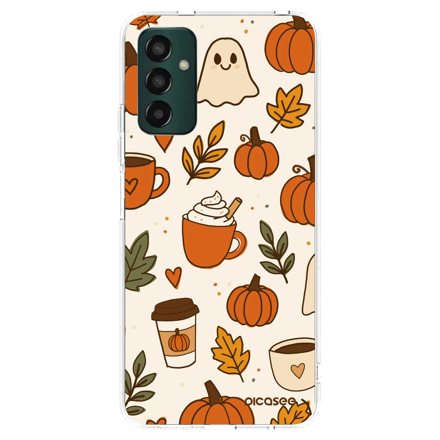 Picasee átlátszó szilikon tok az alábbi mobiltelefonokra Samsung Galaxy M13 M135F - Fall vibes