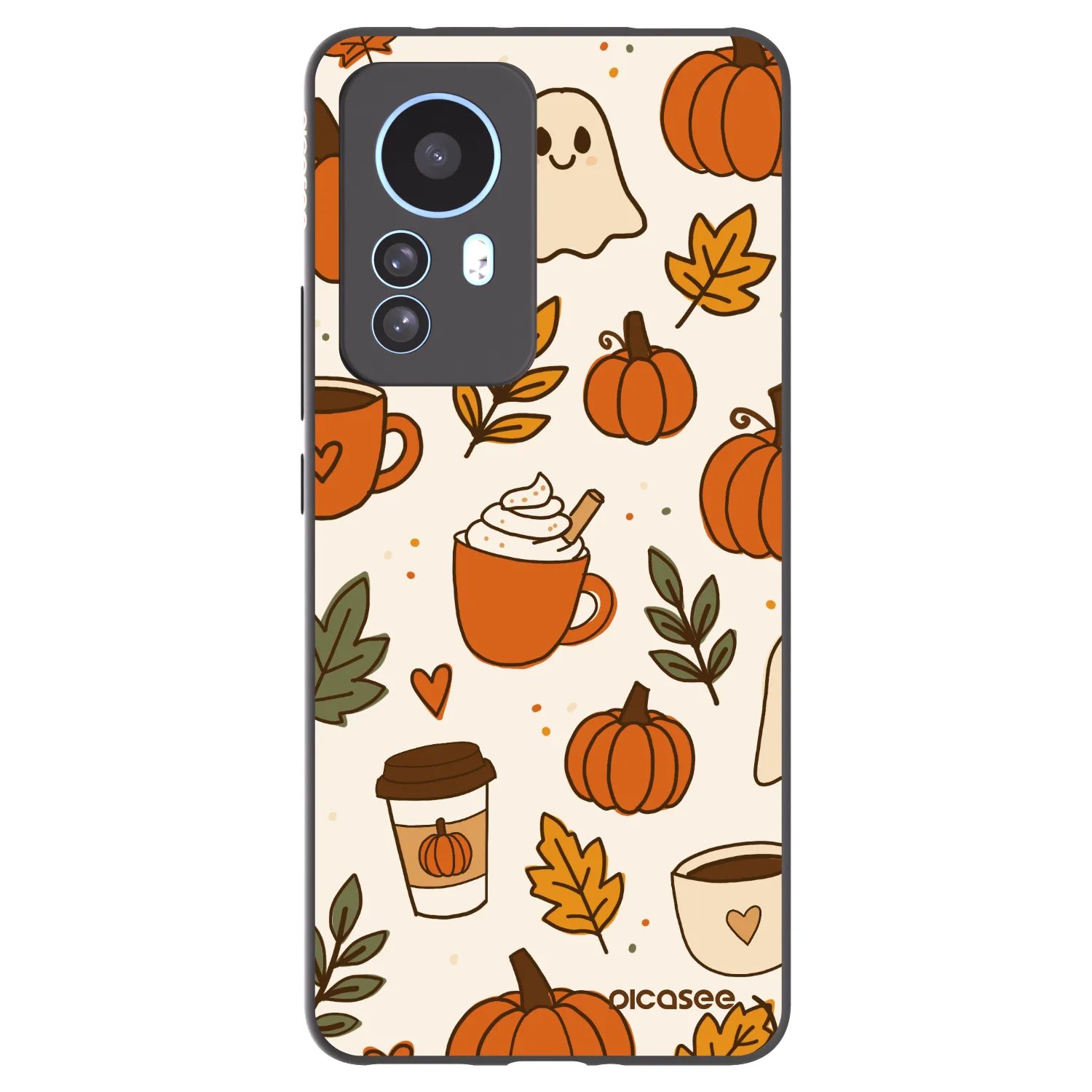 Picasee fekete szilikon tok az alábbi mobiltelefonokra Xiaomi 12T Pro - Fall vibes