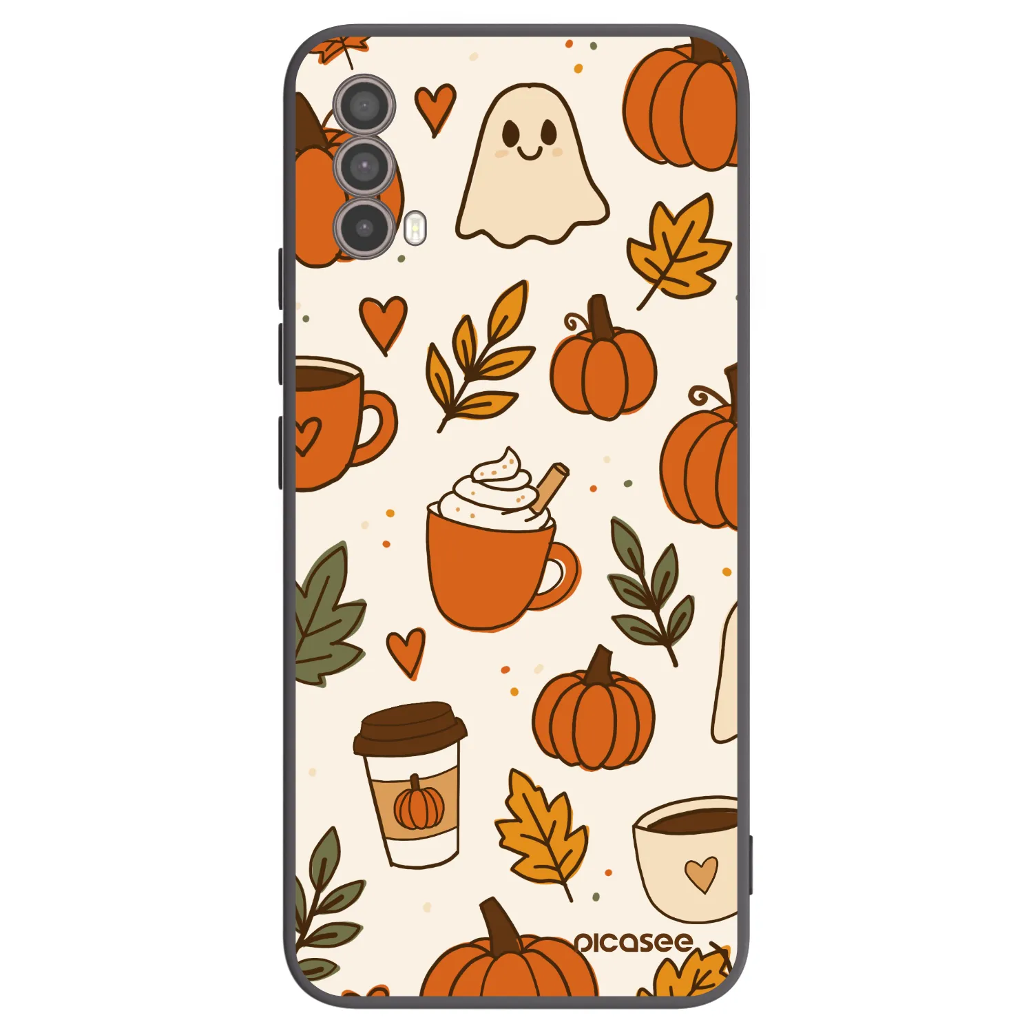 Picasee fekete szilikon tok az alábbi mobiltelefonokra Motorola Moto E40 - Fall vibes