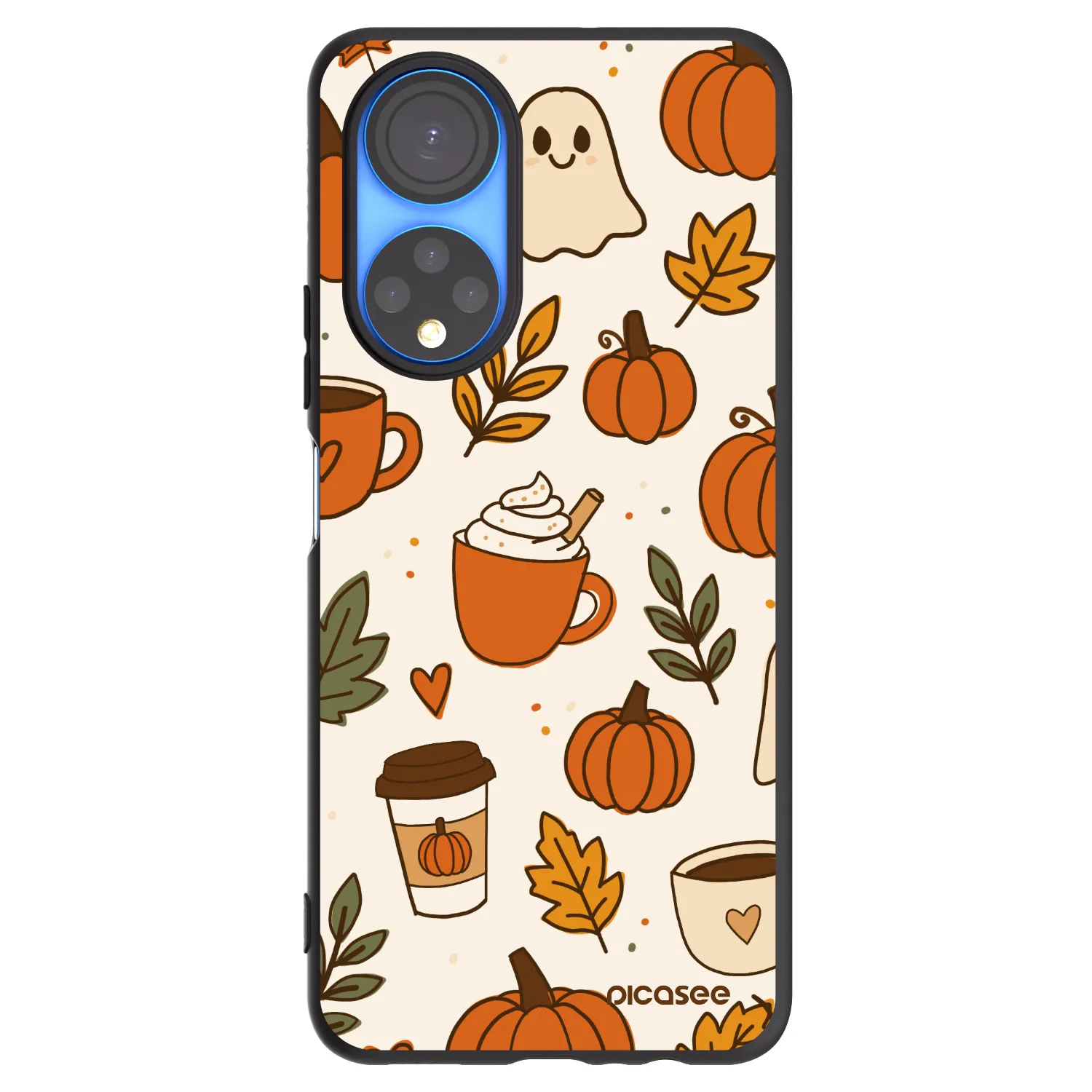 Picasee fekete szilikon tok az alábbi mobiltelefonokra Honor X7 - Fall vibes