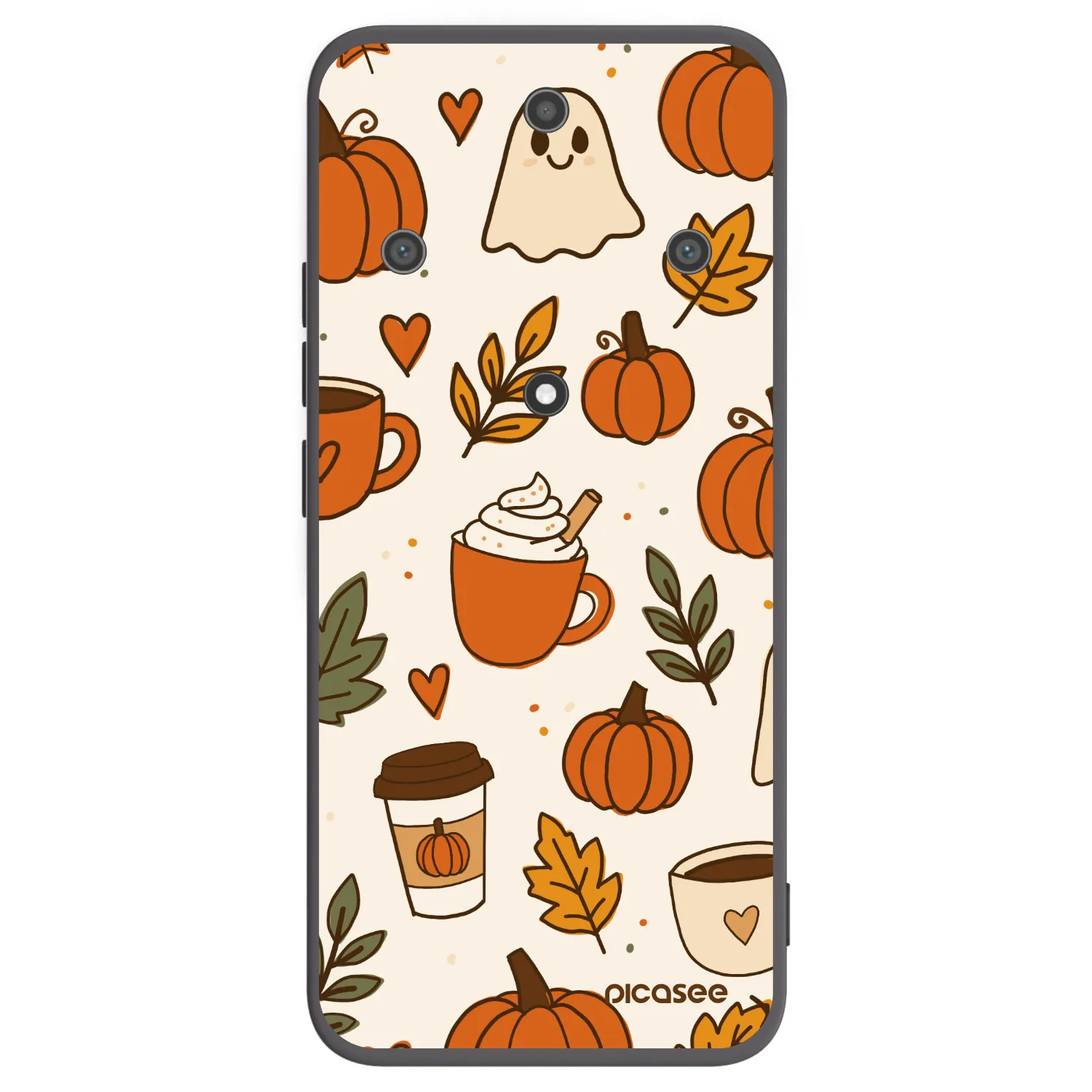 Picasee fekete szilikon tok az alábbi mobiltelefonokra Honor Magic5 Lite 5G - Fall vibes
