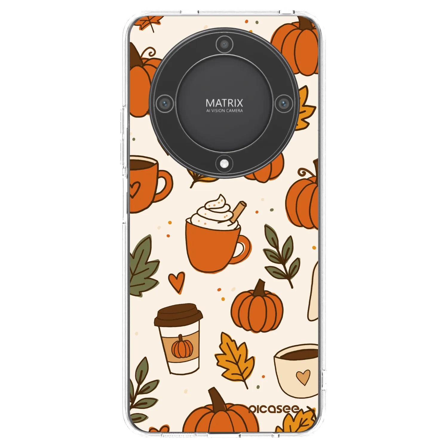 Picasee átlátszó szilikon tok az alábbi mobiltelefonokra Honor Magic5 Lite 5G - Fall vibes