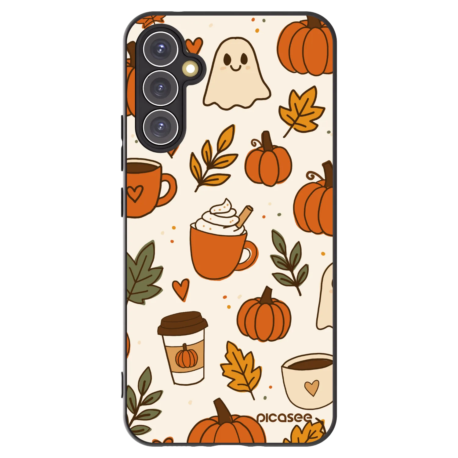 Picasee fekete szilikon tok az alábbi mobiltelefonokra Samsung Galaxy A34 5G A346B - Fall vibes