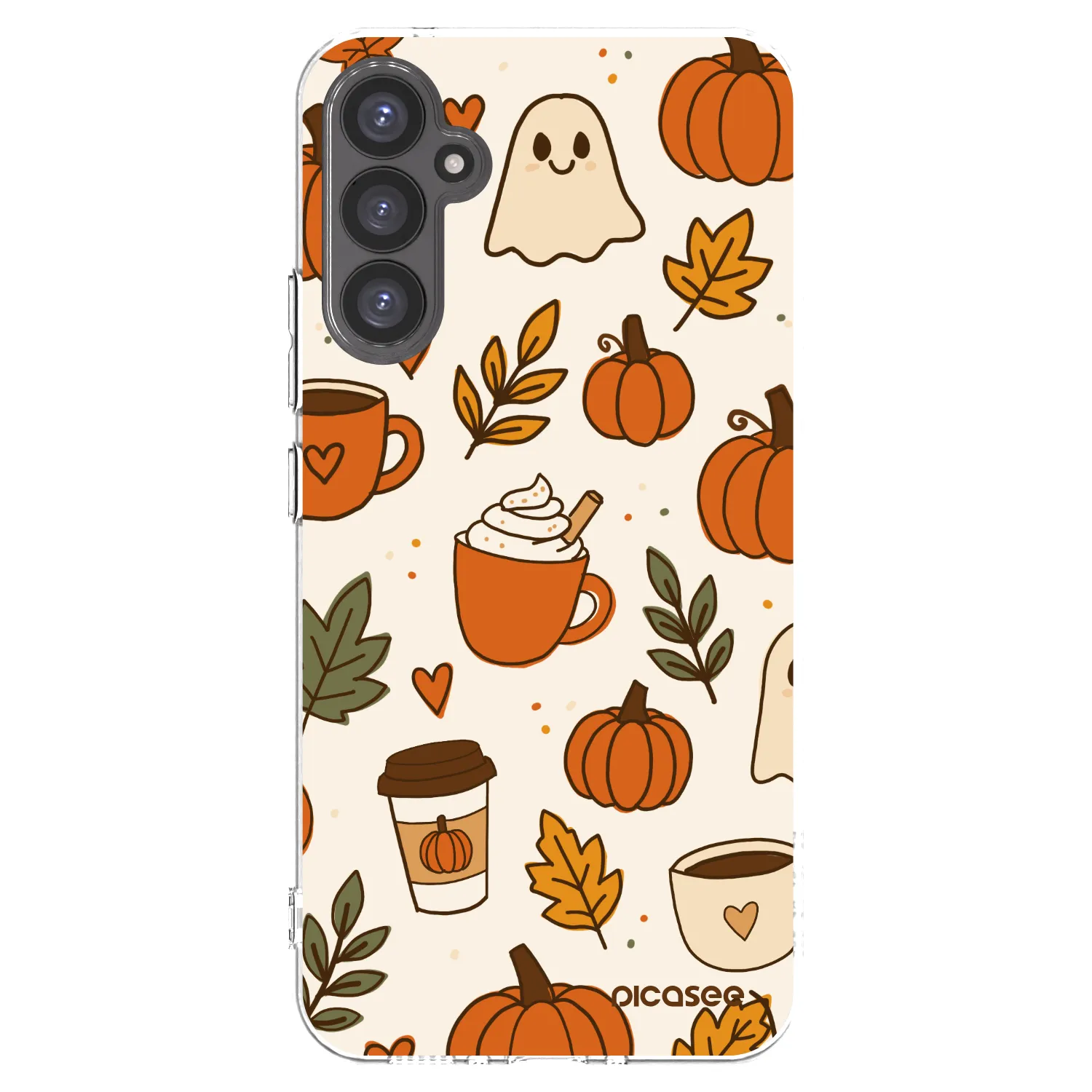 Picasee átlátszó szilikon tok az alábbi mobiltelefonokra Samsung Galaxy A34 5G A346B - Fall vibes