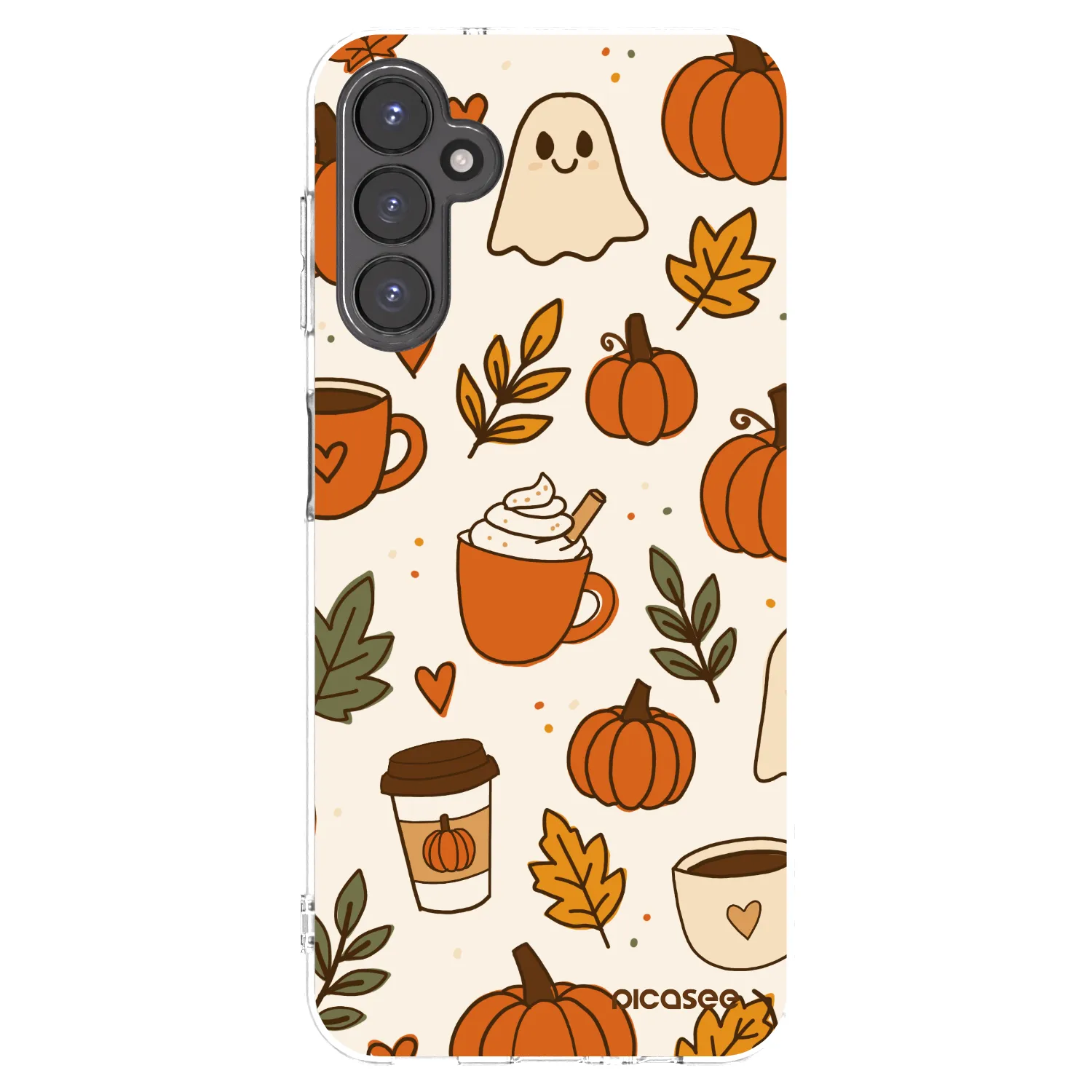 Picasee átlátszó szilikon tok az alábbi mobiltelefonokra Samsung Galaxy A14 4G A145R - Fall vibes